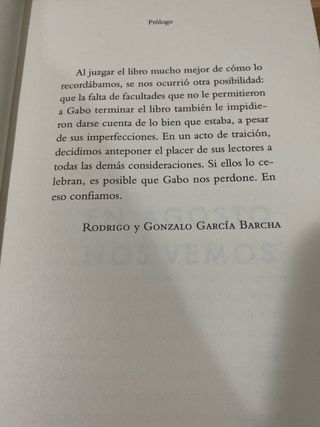 Gabriel García Márquez En agosto nos vemos