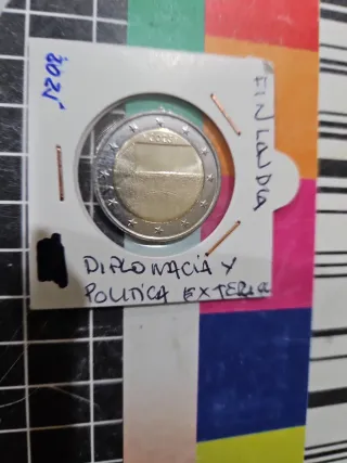 Moneda 2 euros Finlandia 2025 Diplomacia