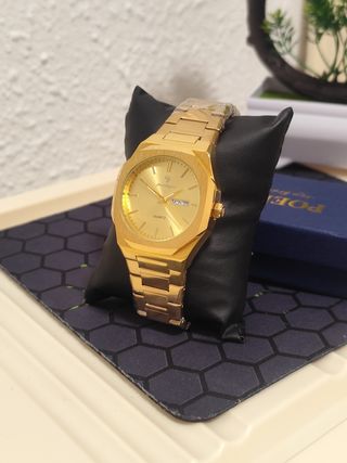 Reloj poedagar Hombre Dorado