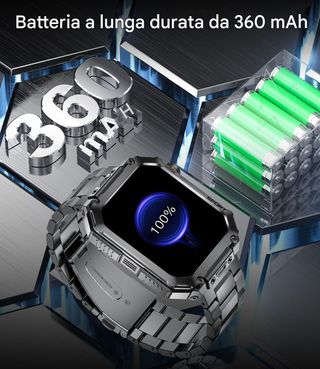 Smartwatch 1,96 pollici, 100+ sportive - Sigillato