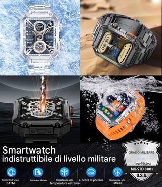 Smartwatch 1,96 pollici, 100+ sportive - Sigillato