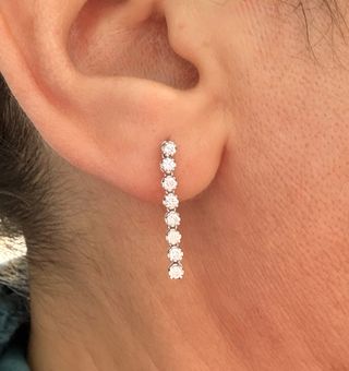 Pendientes Oro 18K Diamantes Naturales 0.50 Ct