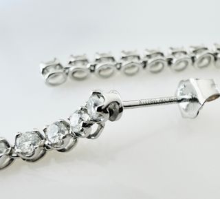 Pendientes Oro 18K Diamantes Naturales 0.50 Ct