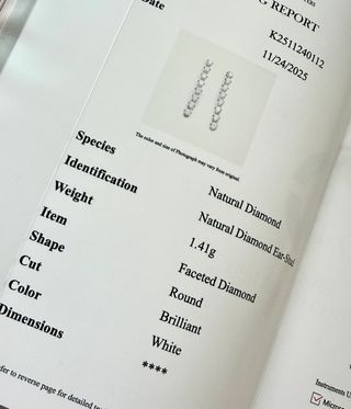 Pendientes Oro 18K Diamantes Naturales 0.50 Ct