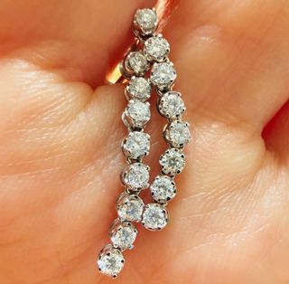 Pendientes Oro 18K Diamantes Naturales 0.50 Ct