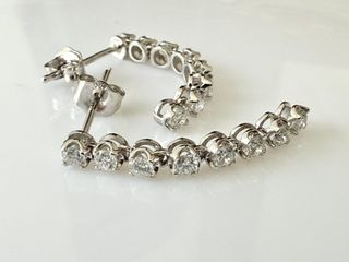 Pendientes Oro 18K Diamantes Naturales 0.50 Ct