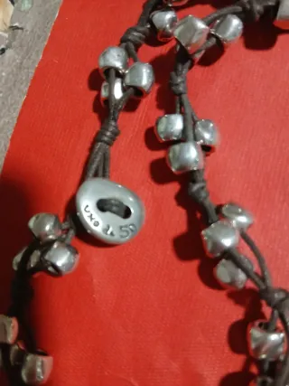 Collar Uno de 50 Plata y Marrón