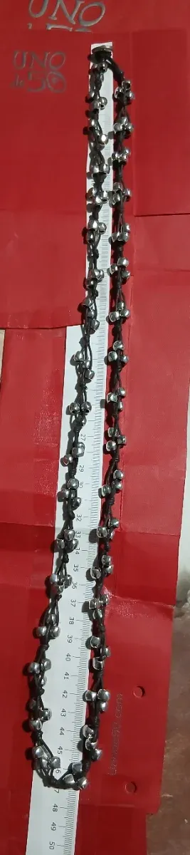 Collar Uno de 50 Plata y Marrón