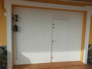 Puerta de garaje de hierro 2,97 x 2,30