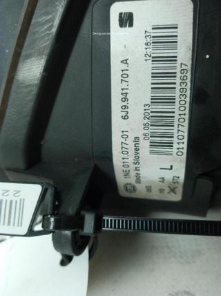 22695475 faro antiniebla 6j9941701a seat ibiza 1.6