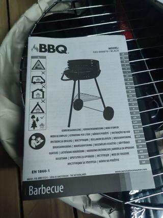 BARBACOA CARBÓN Ø 40 X H 70 CM. C/RUEDAS