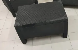 Conjunto de jardín 2 sillones,mesa y cojines