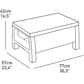 Conjunto de jardín 2 sillones,mesa y cojines