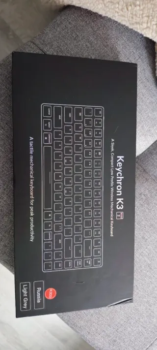 Teclado Mecánico Keychron K3 V2, switches marrónes