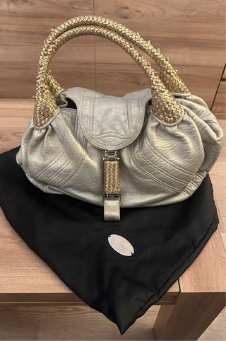Fendi Spy Bag Beige y Dorado
