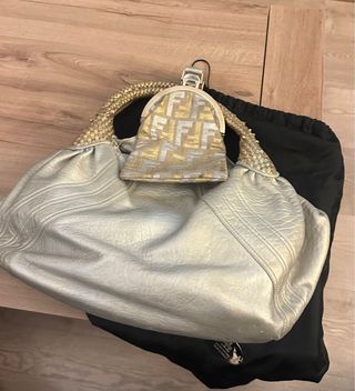 Fendi Spy Bag Beige y Dorado