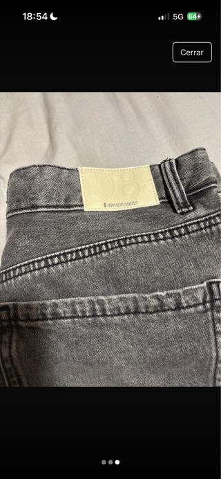 Pantalones vaqueros grises talla 42