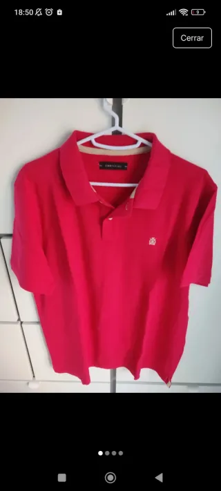 Polo Cortefiel Rojo