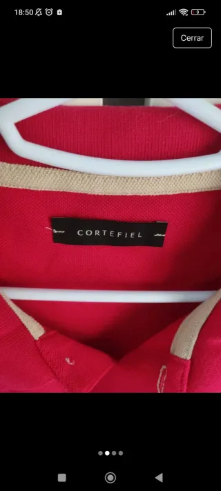 Polo Cortefiel Rojo