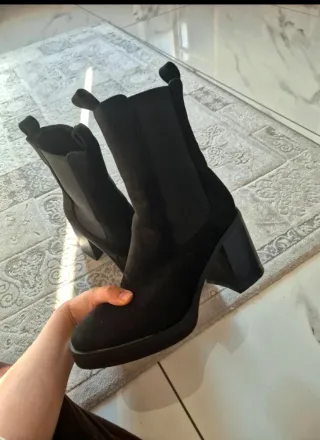 Stivali neri tacco largo numero 40
