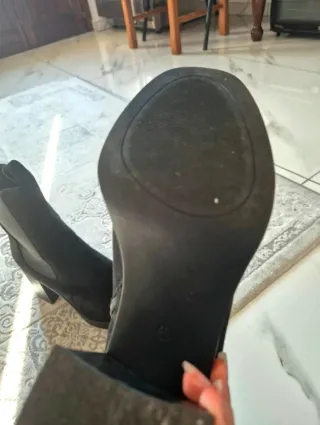 Stivali neri tacco largo numero 40