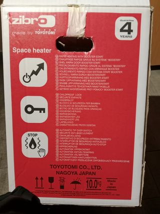 Estufa de parafina electrónica