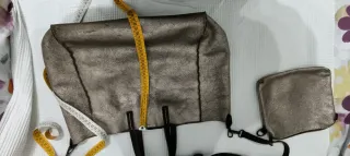 Borsa shopping donna oro/argento