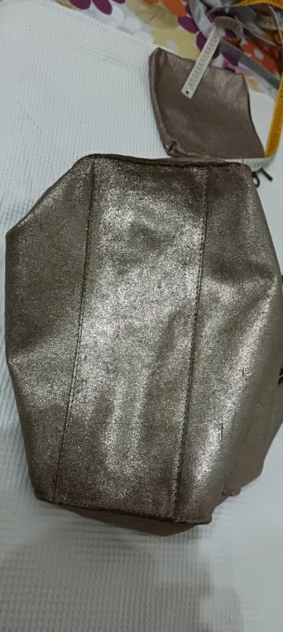 Borsa shopping donna oro/argento