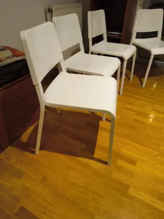 4 Sillas Ikea Blancas
