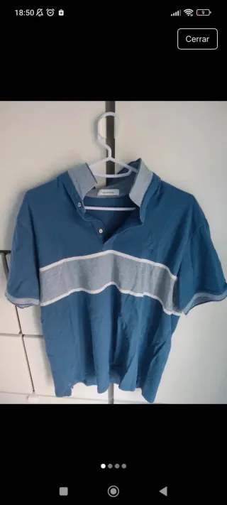 Polo Pedro del Hierro azul y gris