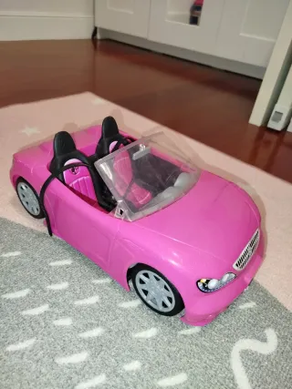 Coche rosa Barbie descapotable