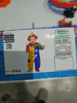 Vestito Carnevale Sorriso di Pegasus 3-6 mesi