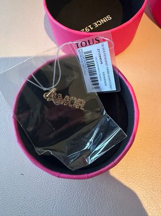 Colgante AMOR TOUS + collar hilo San Valentín