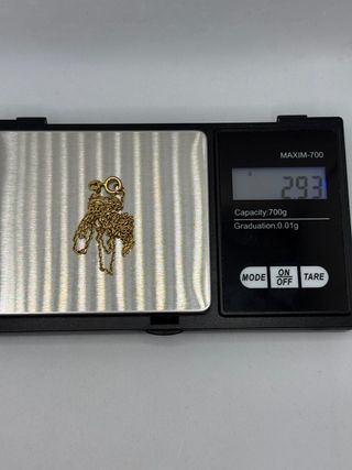Cadena Forzada de oro de 18k, 2.93 g, 42 cm.