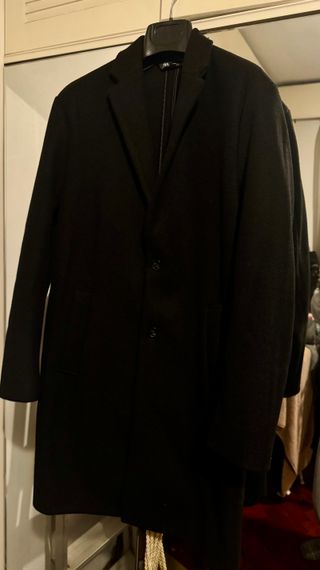 Abrigo Zara Negro 3/4 hombre Seminuevo