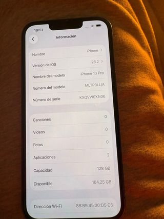 iPhone 13 Pro 128GB 96% Salud Batería