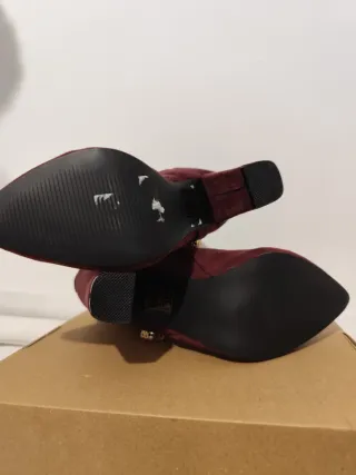 Botines joya granate