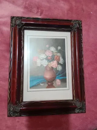 PRECIO NEGOCIABLE  Cuadro de flores en jarrón