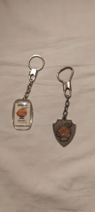 3 llaveros Mundial Futbol 82, mascota NARANJITO