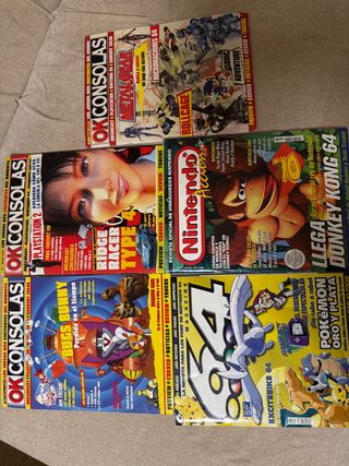 5 revistas OK CONSOLAS Y Nintendo accion