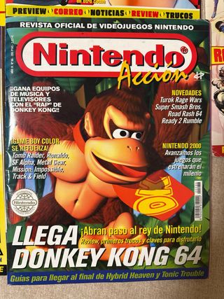 5 revistas OK CONSOLAS Y Nintendo accion