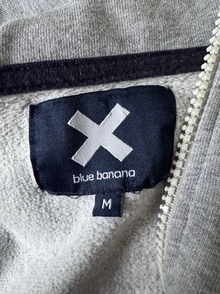 Sudadera Blue Banana Gris Talla M