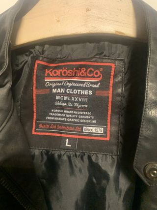 Chaqueta de cuero para moto