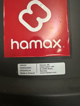 Silla bici infantil Hamax Smiley 22kg