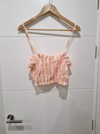 Top de tirantes con volantes