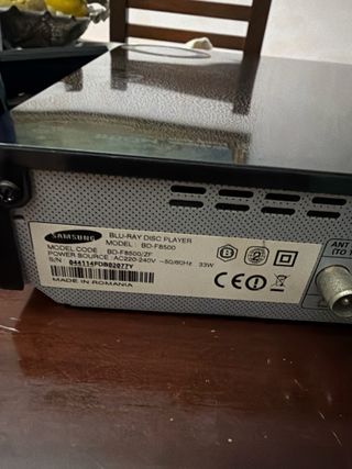 Reproductor Blu-ray Samsung BD-F8500 HDD 500GB