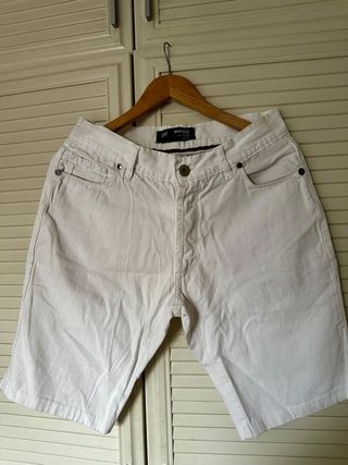 Bermudas Blancas Hombre Mango Talla 32