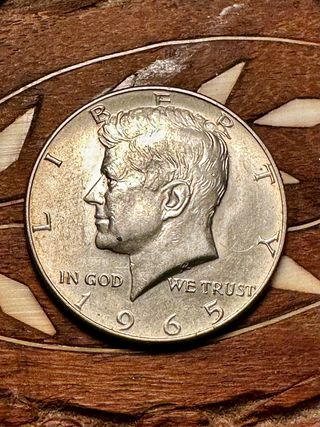 Medio dólar JFK 1965 Plata