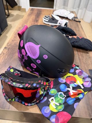 Casco y gafas de esquí Roxy junior chica talla 54
