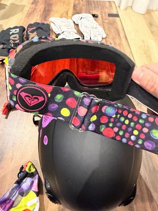 Casco y gafas de esquí Roxy junior chica talla 54